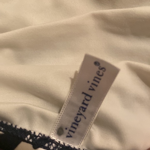 Vineyard Vines bikini, bottom M, top XL, Navy and White - Picture 3 of 3